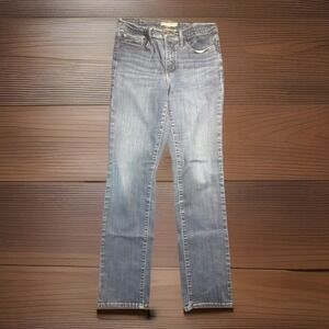 Levi's Women's 314 Shaping Straight Mid-Rise Stretch Blue Denim Jeans SZ 29